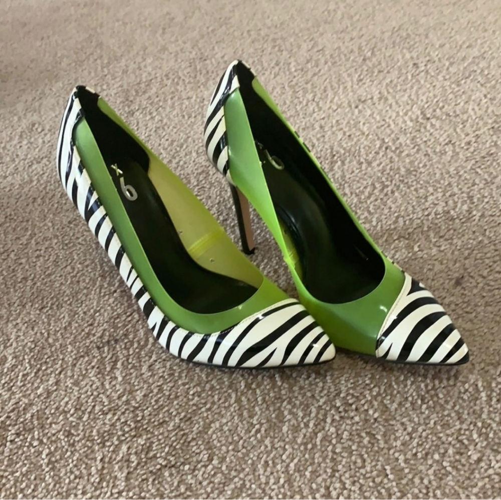 Zebra high heel pumps Without box Mix number 6 brand multicolored